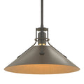 HUBBARDTON FORGE, HENRY STEEL SHADE PENDANT, PENDANT LIGHT