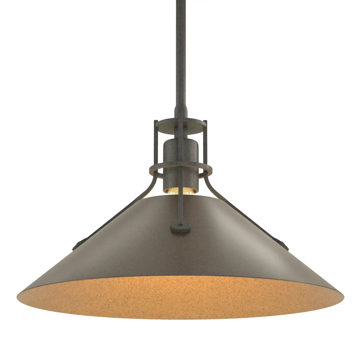 Hubbardton Forge, Henry Steel Shade Pendant, PENDANT LIGHT