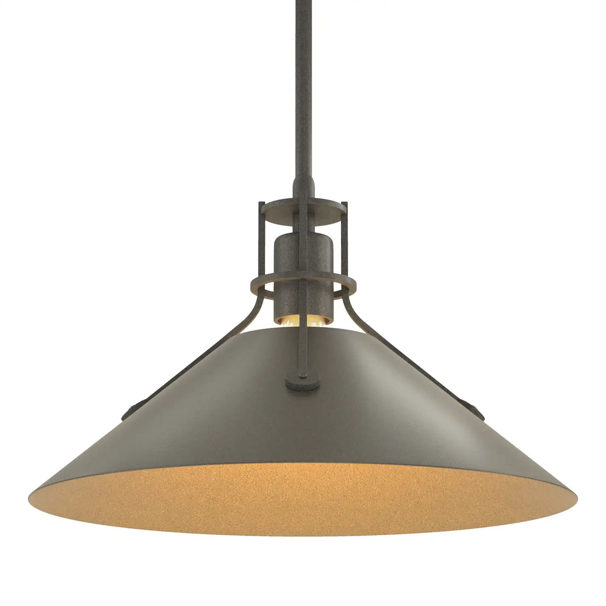 Hubbardton Forge, Henry Steel Shade Pendant, PENDANT LIGHT