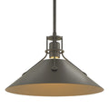 HUBBARDTON FORGE, HENRY STEEL SHADE PENDANT, PENDANT LIGHT