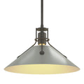 HUBBARDTON FORGE, HENRY STEEL SHADE PENDANT, PENDANT LIGHT