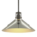 HUBBARDTON FORGE, HENRY STEEL SHADE PENDANT, PENDANT LIGHT