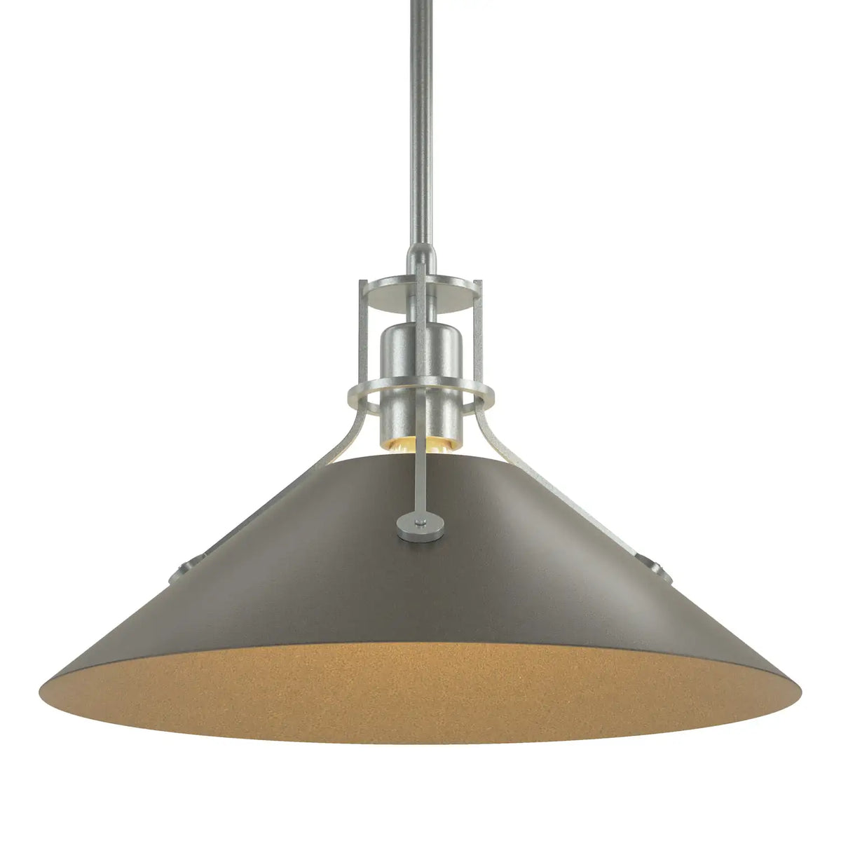 Hubbardton Forge, Henry Steel Shade Pendant, PENDANT LIGHT