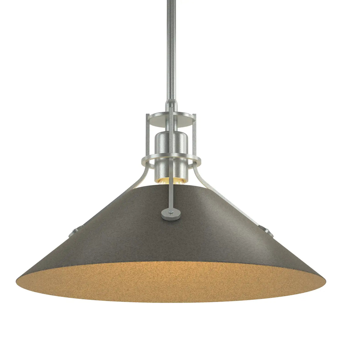 Hubbardton Forge, Henry Steel Shade Pendant, PENDANT LIGHT