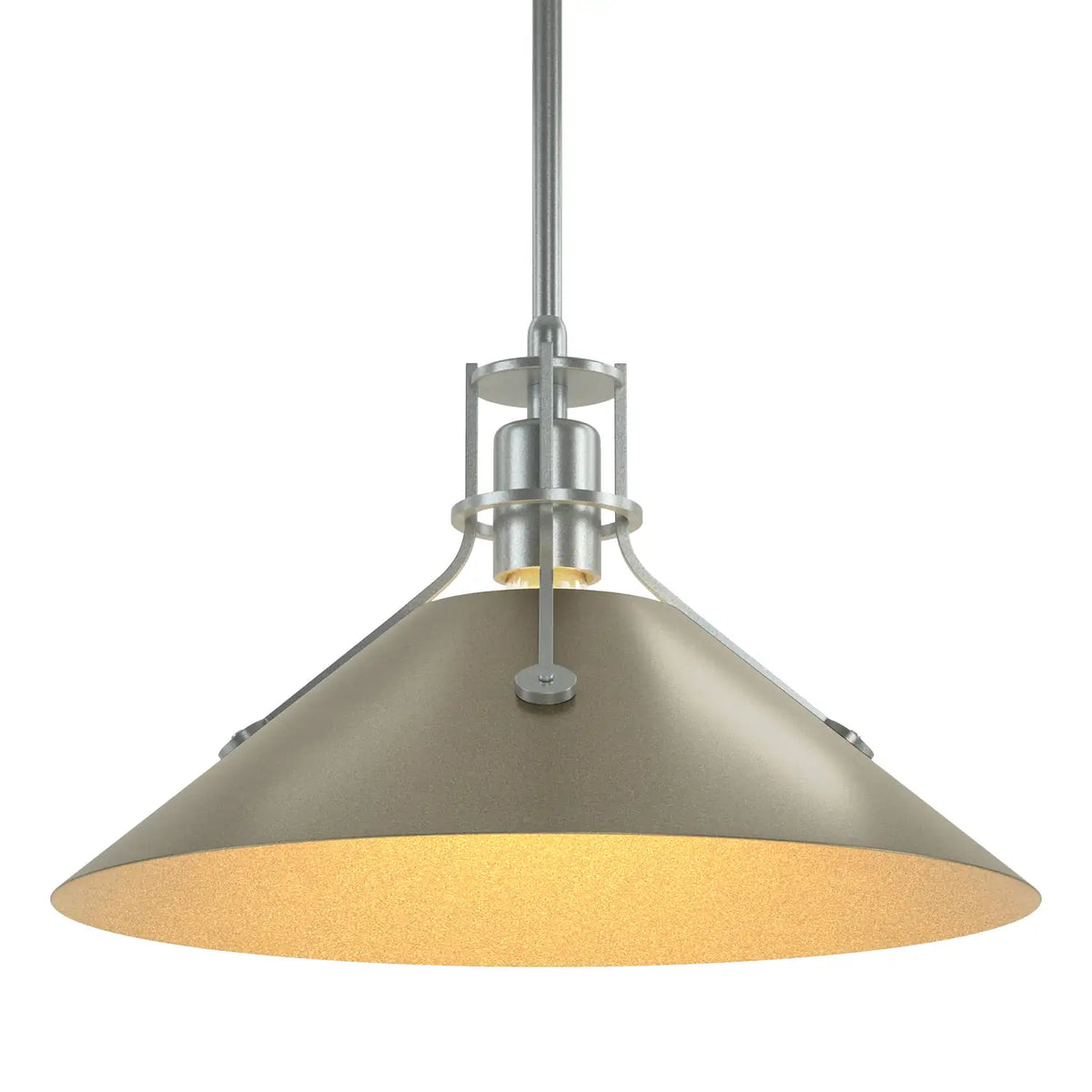 Hubbardton Forge, Henry Steel Shade Pendant, PENDANT LIGHT