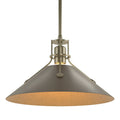 HUBBARDTON FORGE, HENRY STEEL SHADE PENDANT, PENDANT LIGHT