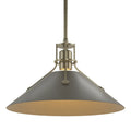 HUBBARDTON FORGE, HENRY STEEL SHADE PENDANT, PENDANT LIGHT