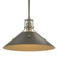 HUBBARDTON FORGE, HENRY STEEL SHADE PENDANT, PENDANT LIGHT