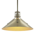 HUBBARDTON FORGE, HENRY STEEL SHADE PENDANT, PENDANT LIGHT