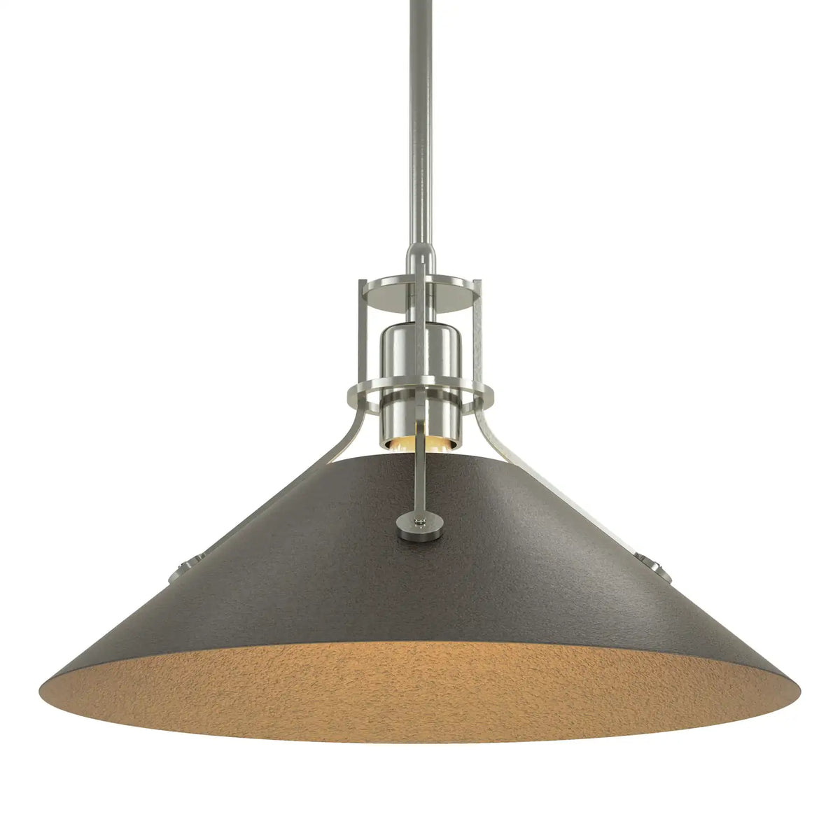 Hubbardton Forge, Henry Steel Shade Pendant, PENDANT LIGHT