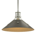 HUBBARDTON FORGE, HENRY STEEL SHADE PENDANT, PENDANT LIGHT