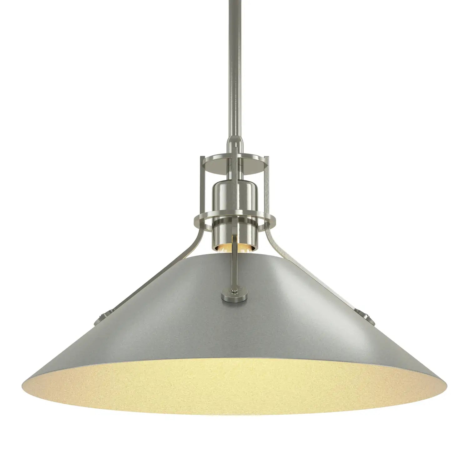 HUBBARDTON FORGE, HENRY STEEL SHADE PENDANT, PENDANT LIGHT