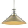 HUBBARDTON FORGE, HENRY STEEL SHADE PENDANT, PENDANT LIGHT