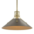 HUBBARDTON FORGE, HENRY STEEL SHADE PENDANT, PENDANT LIGHT