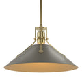 HUBBARDTON FORGE, HENRY STEEL SHADE PENDANT, PENDANT LIGHT