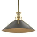 HUBBARDTON FORGE, HENRY STEEL SHADE PENDANT, PENDANT LIGHT