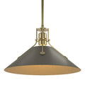 HUBBARDTON FORGE, HENRY STEEL SHADE PENDANT, PENDANT LIGHT