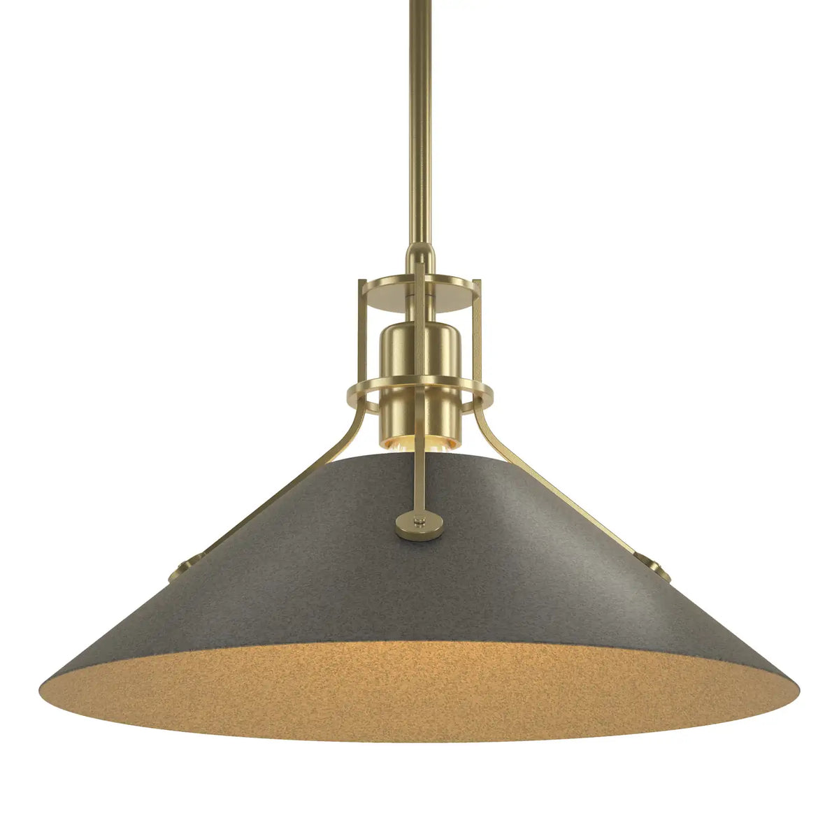 Hubbardton Forge, Henry Steel Shade Pendant, PENDANT LIGHT
