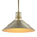 HUBBARDTON FORGE, HENRY STEEL SHADE PENDANT, PENDANT LIGHT