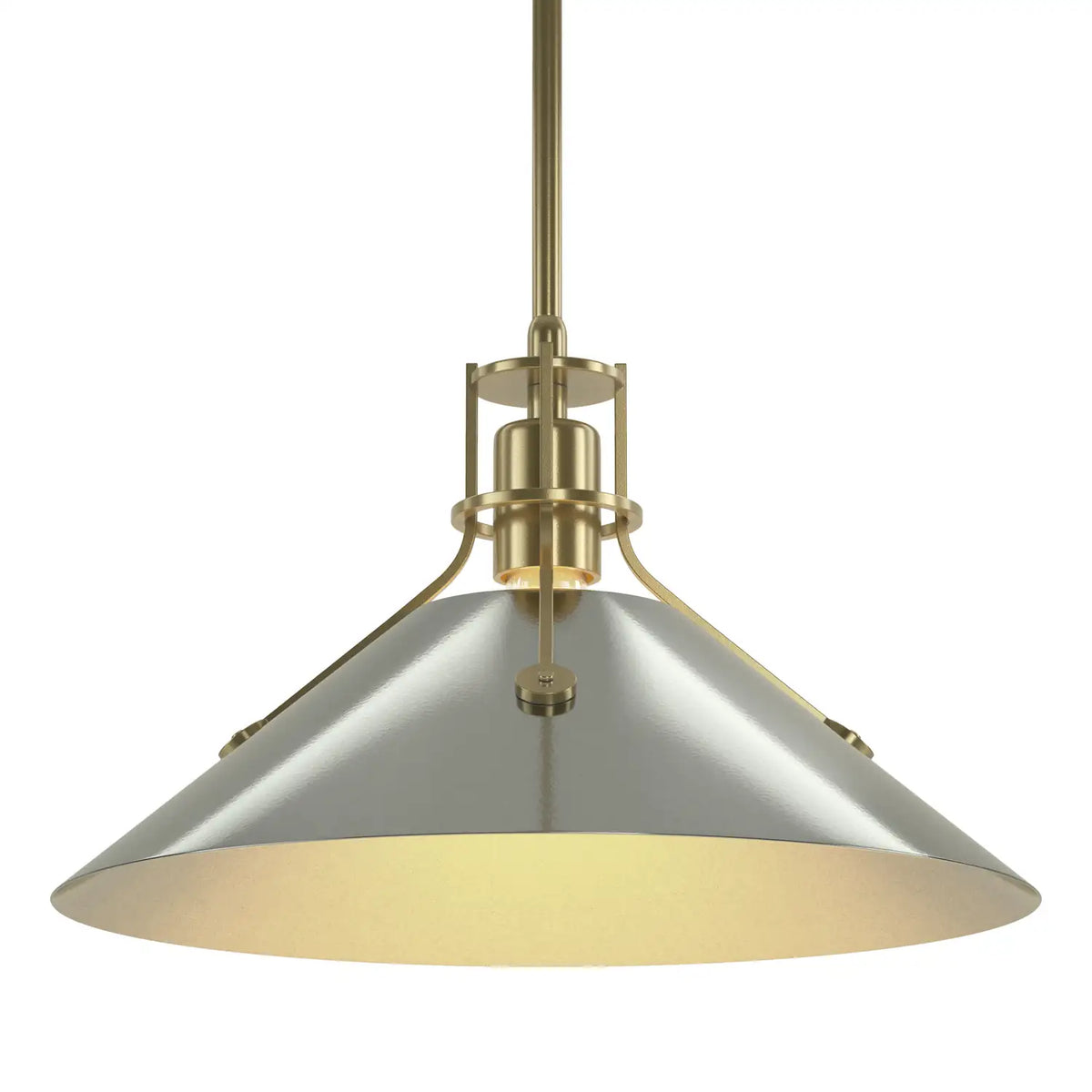 Hubbardton Forge, Henry Steel Shade Pendant, PENDANT LIGHT