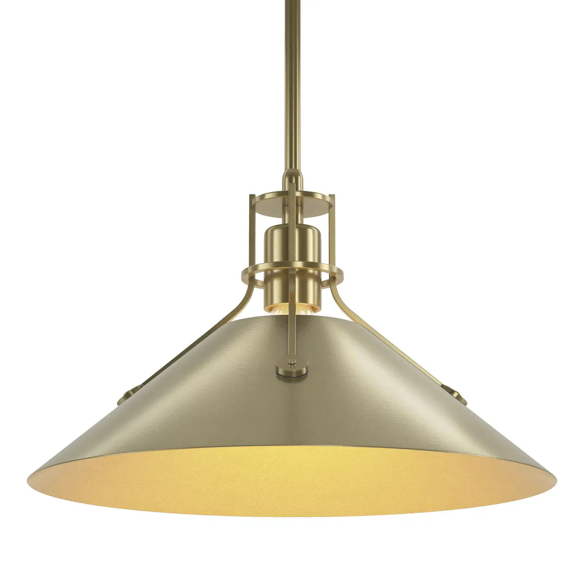 Hubbardton Forge, Henry Steel Shade Pendant, PENDANT LIGHT