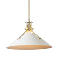 HUBBARDTON FORGE, HENRY STEEL SHADE PENDANT, PENDANT LIGHT