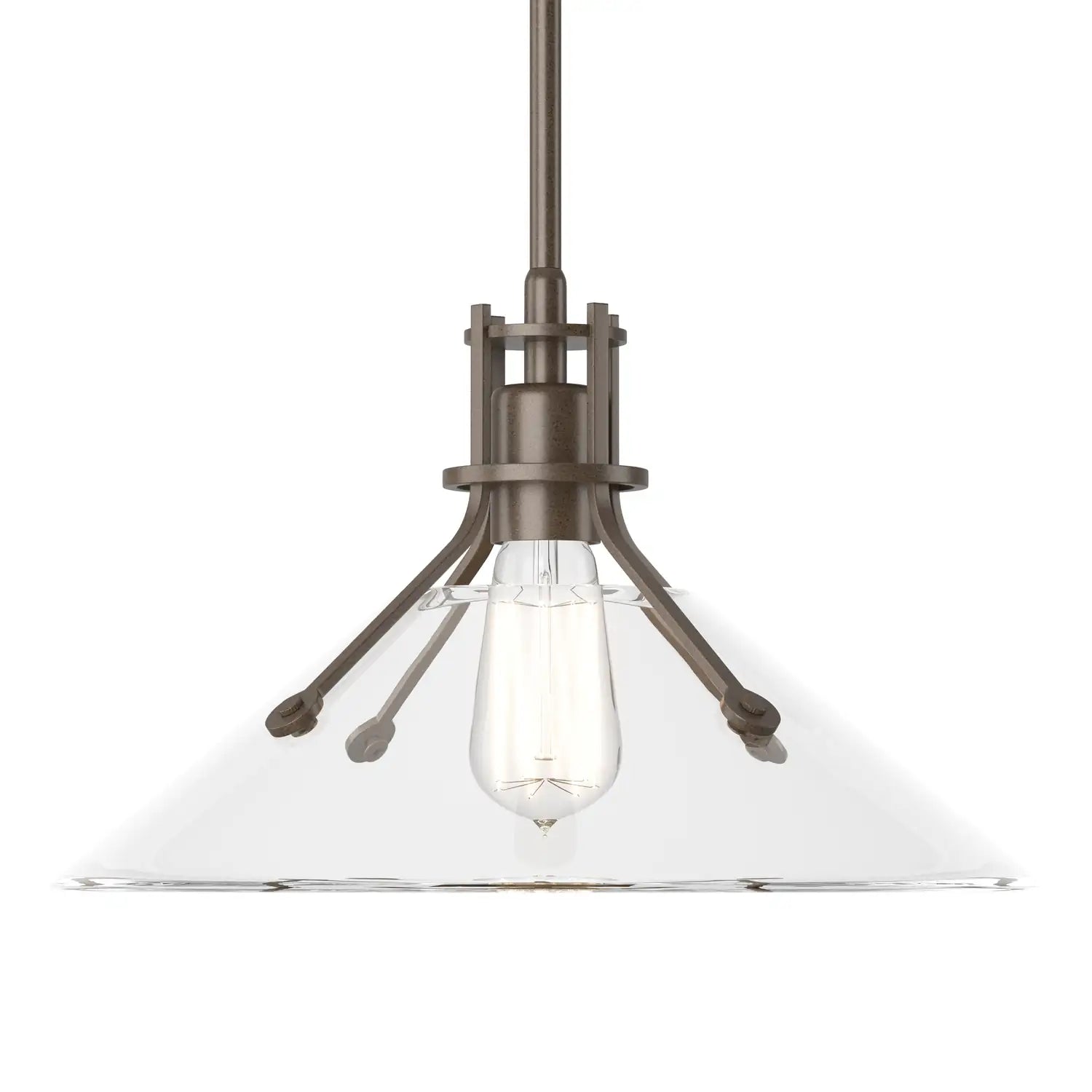 Hubbardton Forge, Henry Glass Shade Pendant, PENDANT LIGHT