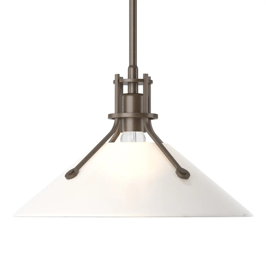 HUBBARDTON FORGE, HENRY GLASS SHADE PENDANT, PENDANT LIGHT