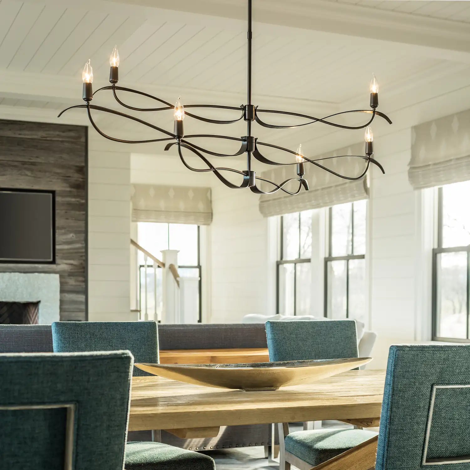 Hubbardton Forge, Willow Chandelier, PENDANT LIGHT