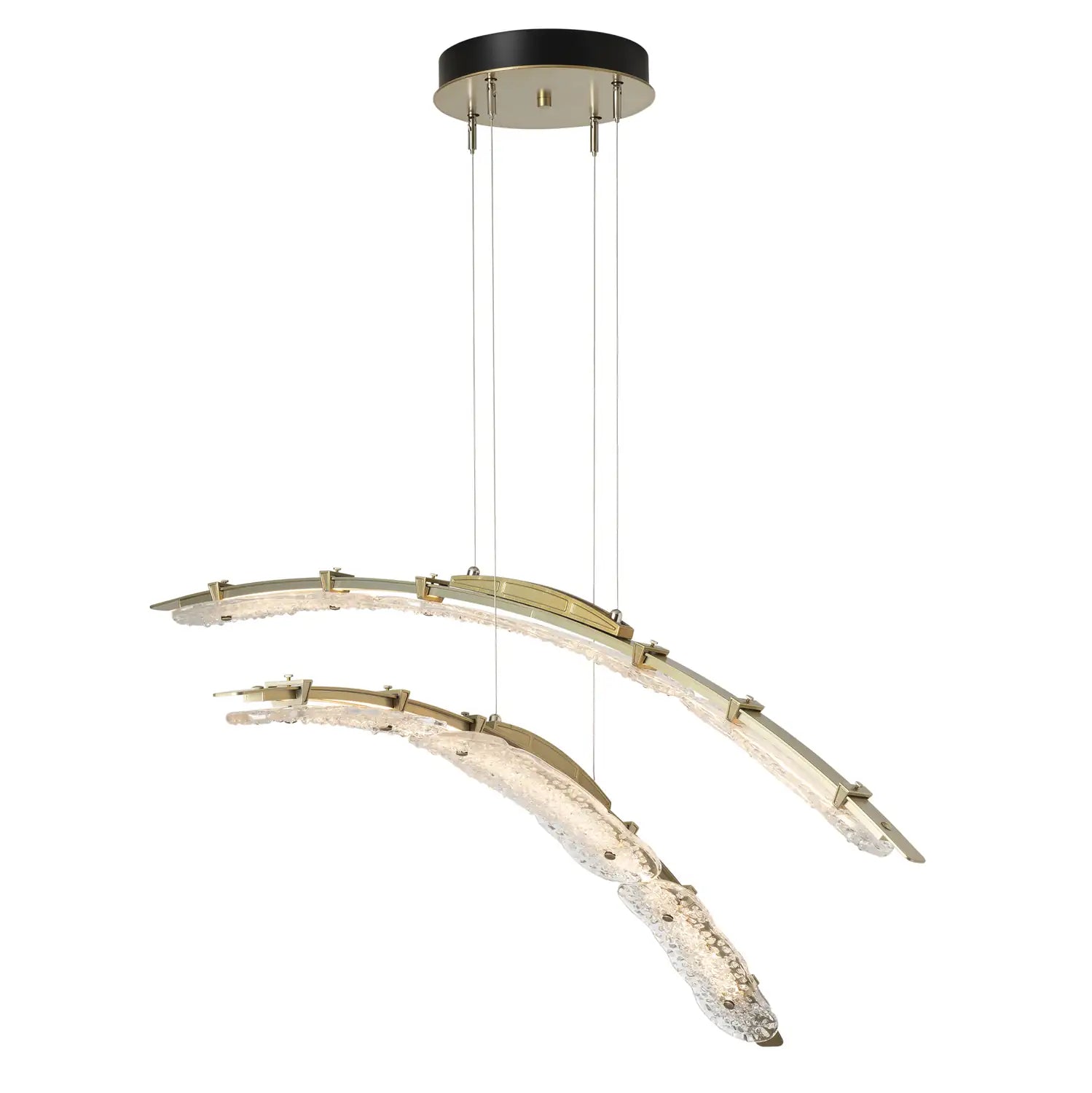 Hubbardton Forge, Glissade Double LED Pendant, PENDANT LIGHT