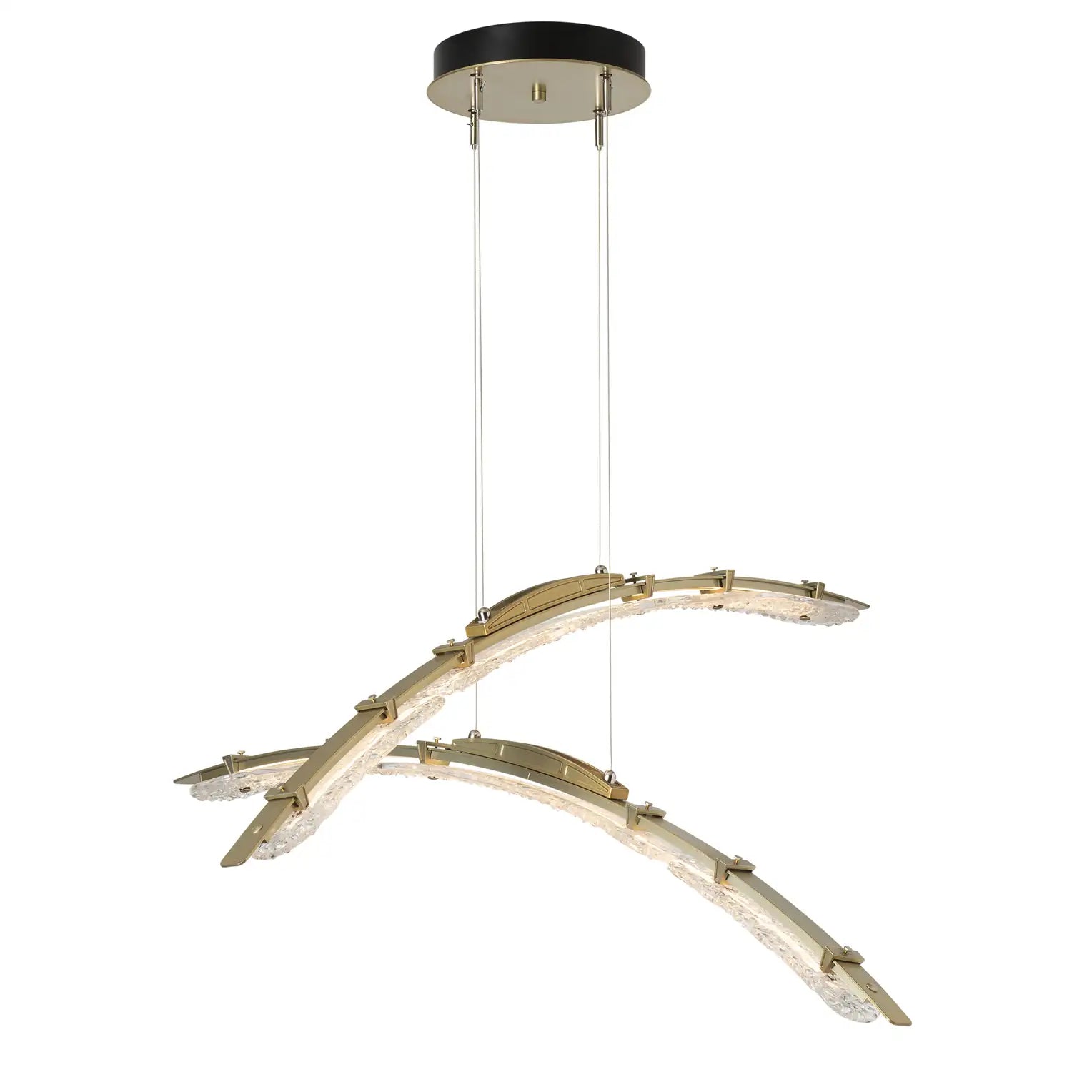Hubbardton Forge, Glissade Double LED Pendant, PENDANT LIGHT