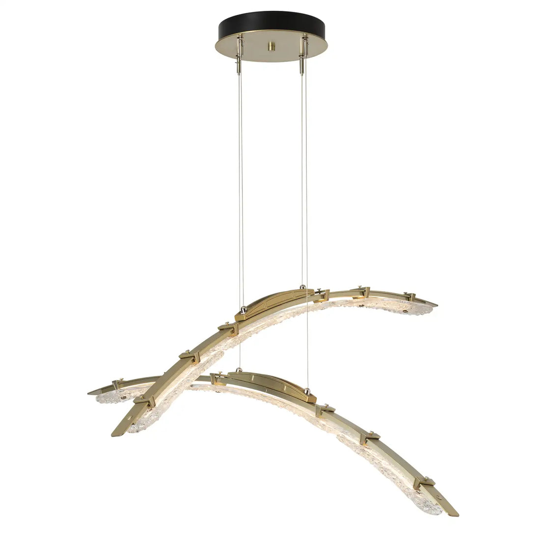 HUBBARDTON FORGE, GLISSADE DOUBLE LED PENDANT, PENDANT LIGHT