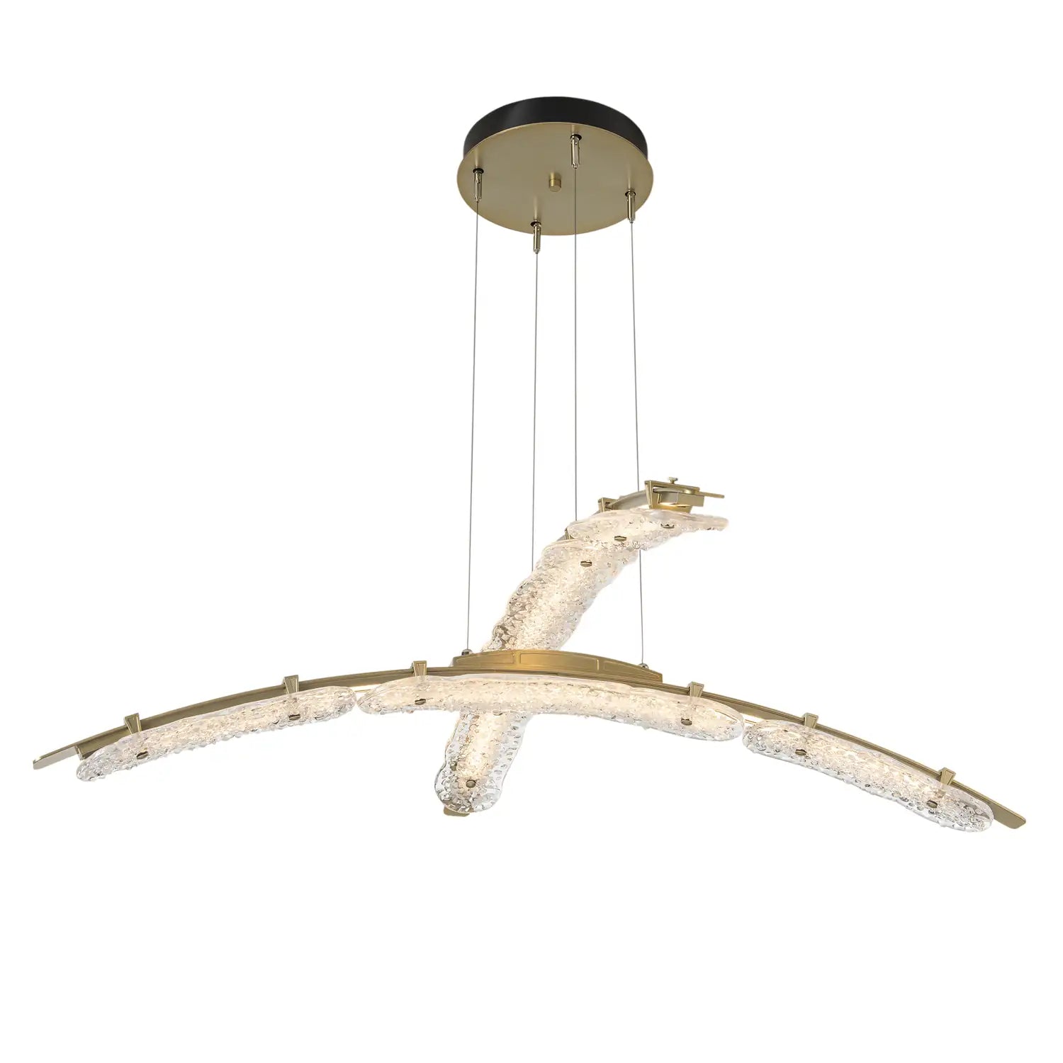 Hubbardton Forge, Glissade Double LED Pendant, PENDANT LIGHT