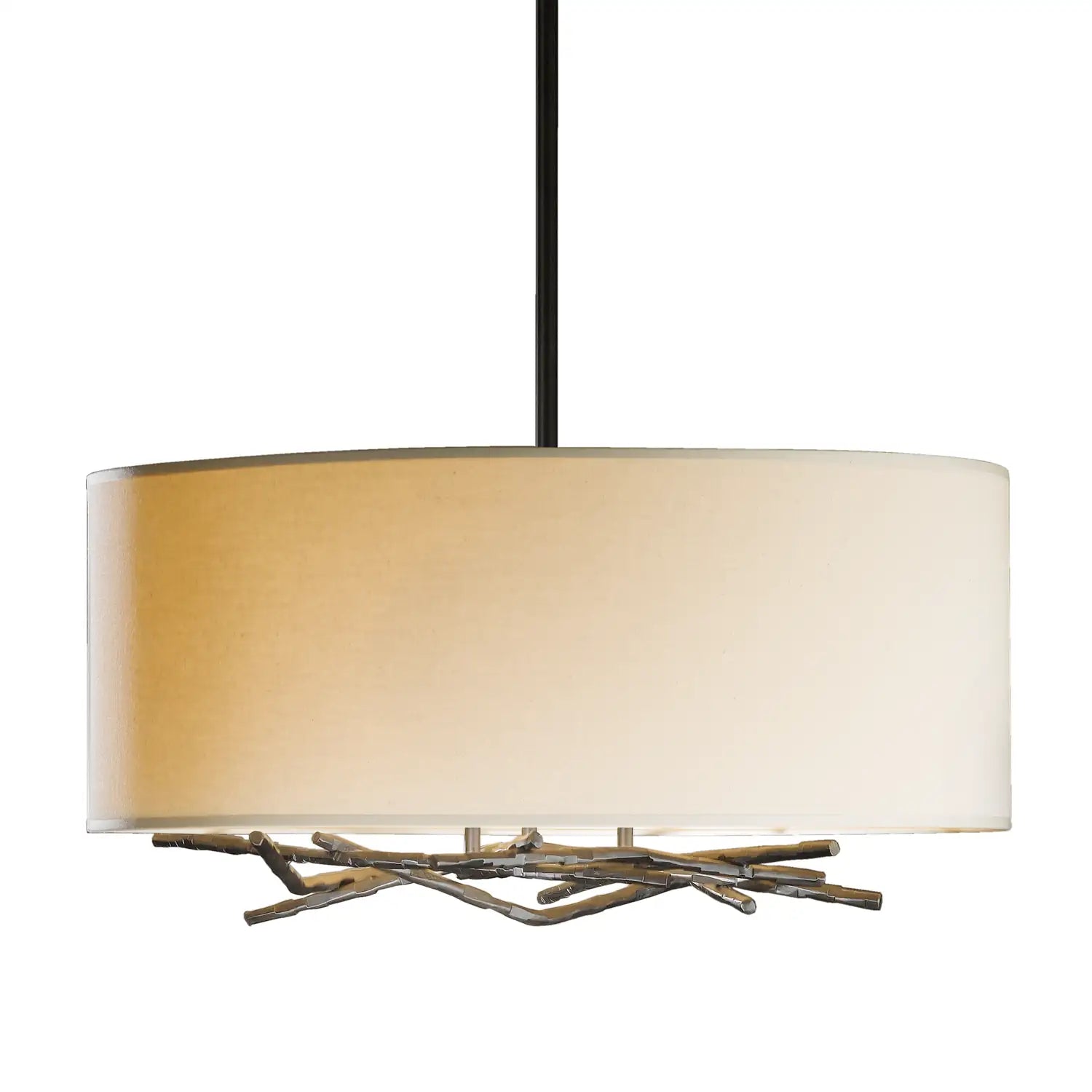 Hubbardton Forge, Brindille Drum Shade Pendant, PENDANT LIGHT