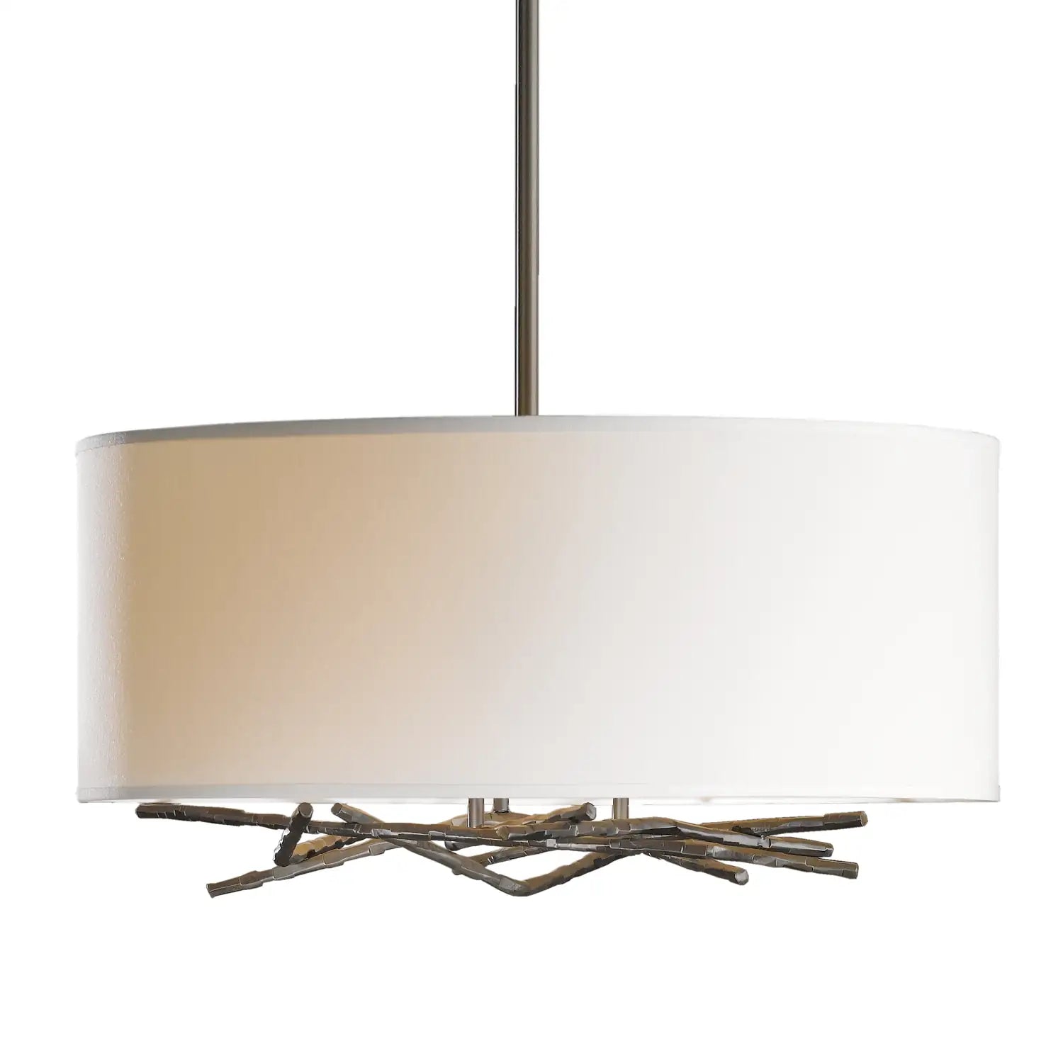 Hubbardton Forge, Brindille Drum Shade Pendant, PENDANT LIGHT