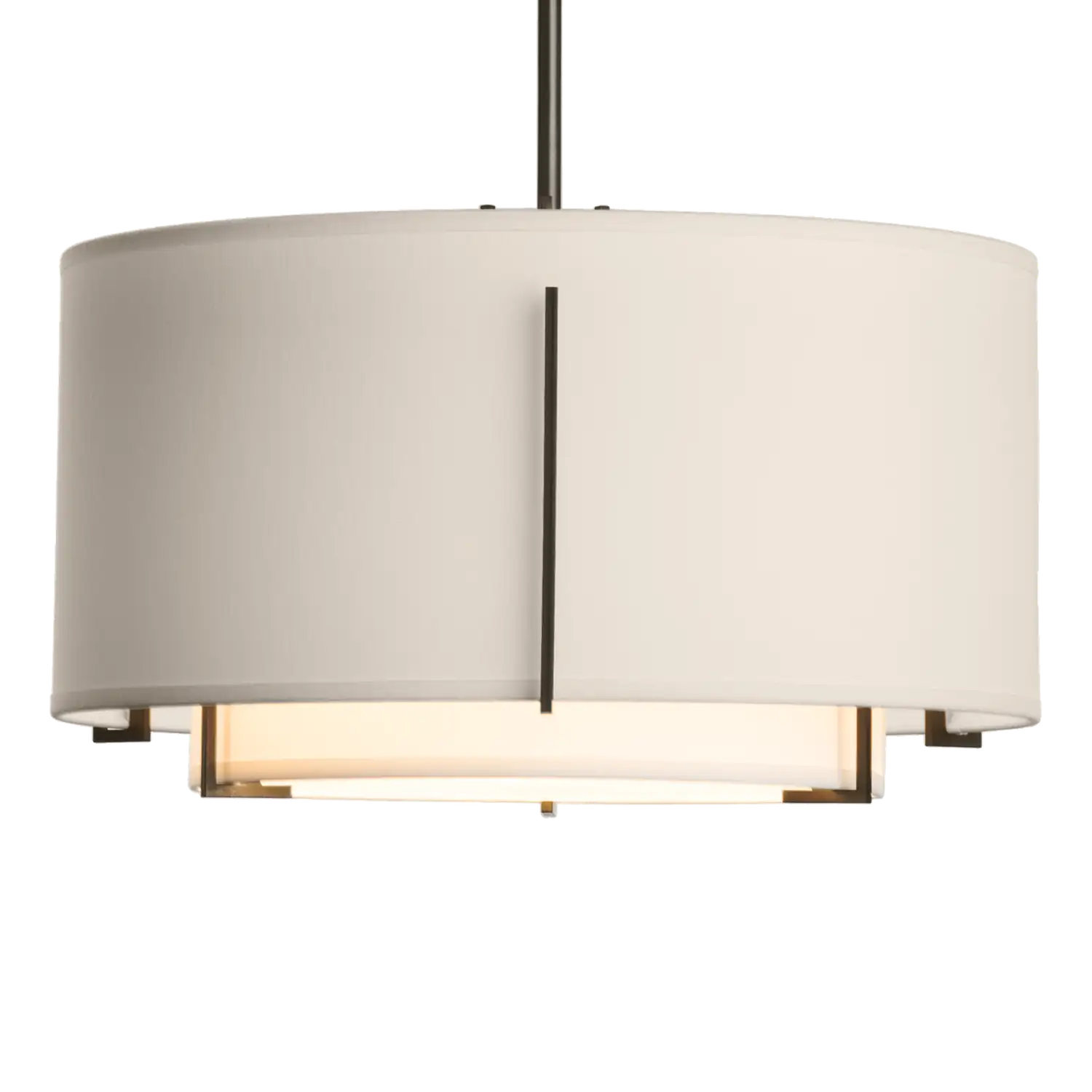 Hubbardton Forge, Exos Double Shade Pendant, PENDANT LIGHT