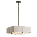 Hubbardton Forge, Exos Square Double Shade Pendant, PENDANT LIGHT