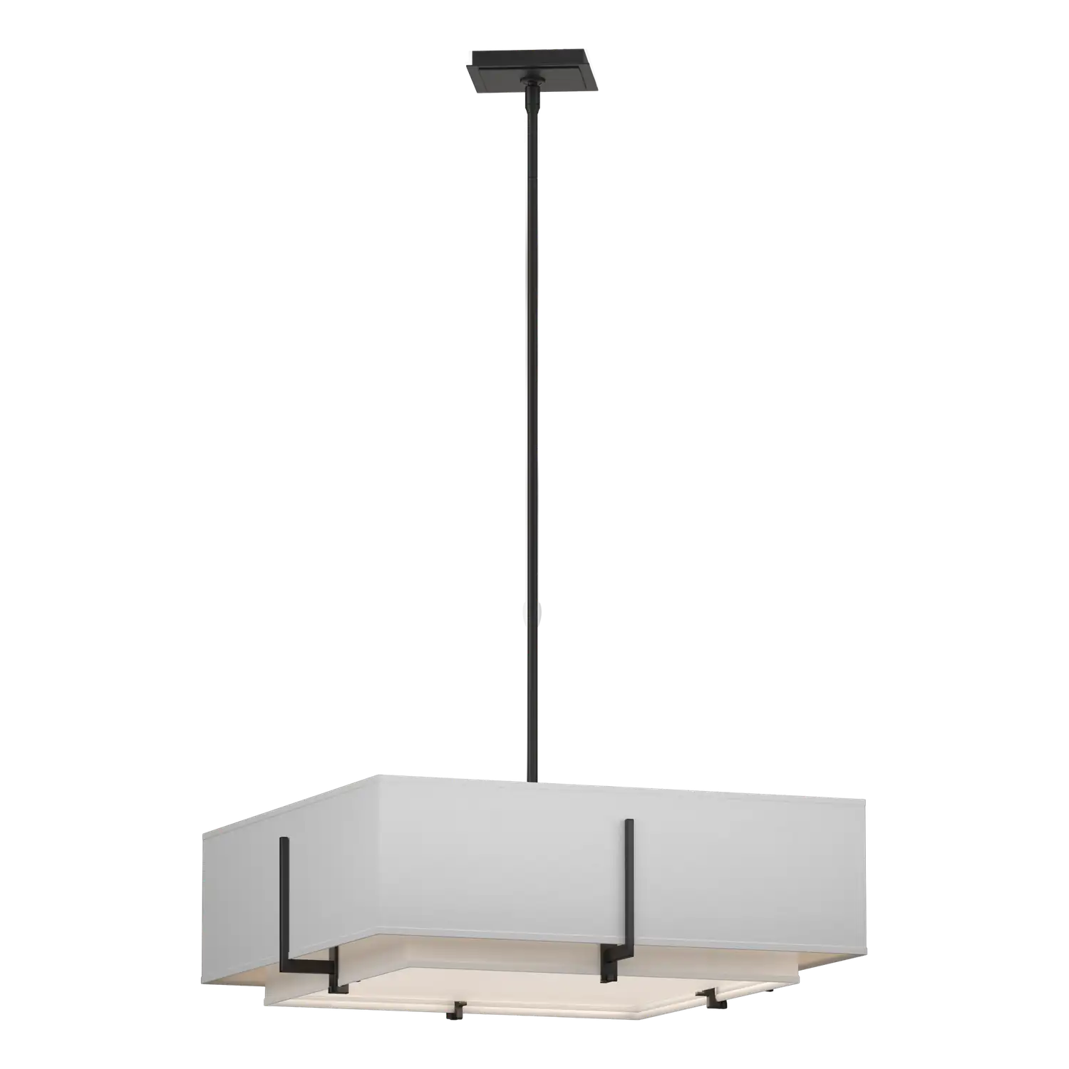 Hubbardton Forge, Exos Square Double Shade Pendant, PENDANT LIGHT