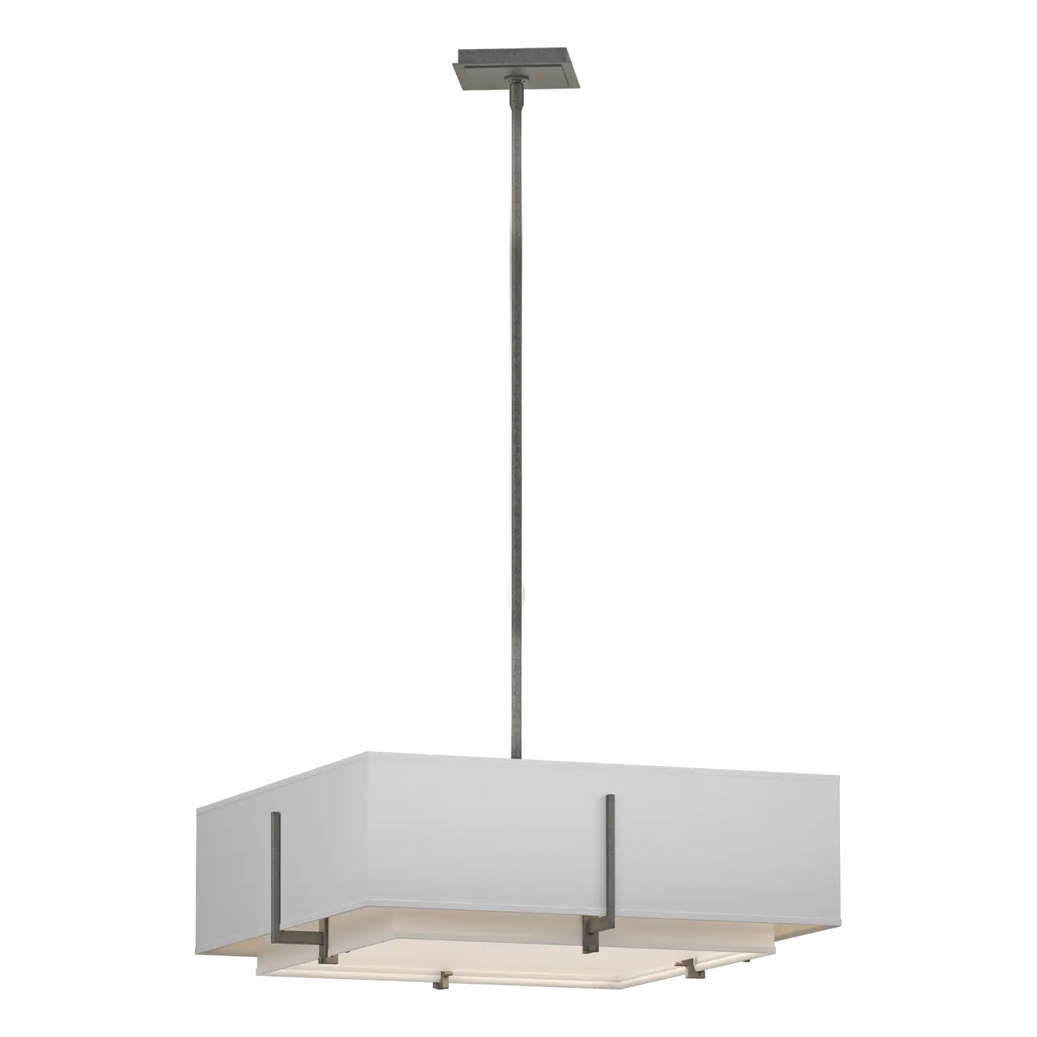 Hubbardton Forge, Exos Square Double Shade Pendant, PENDANT LIGHT