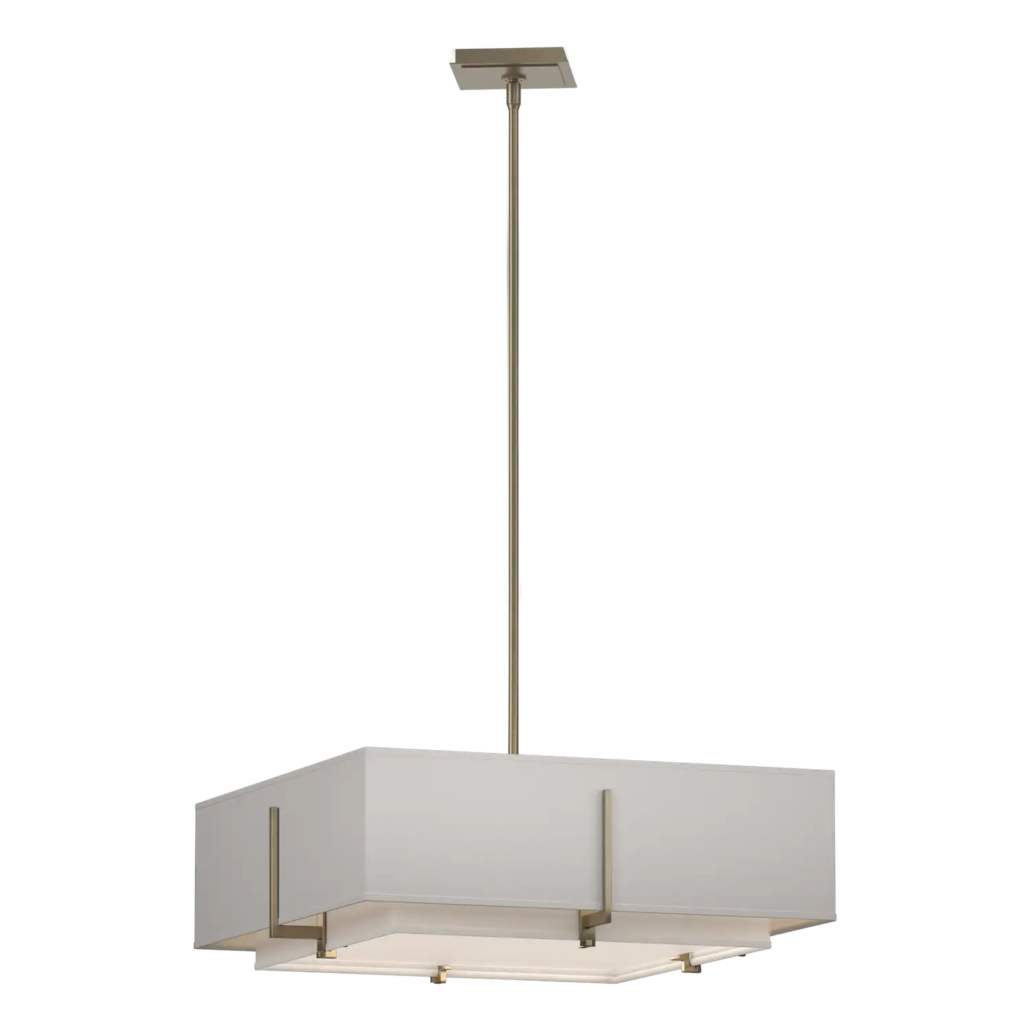 Hubbardton Forge, Exos Square Double Shade Pendant, PENDANT LIGHT