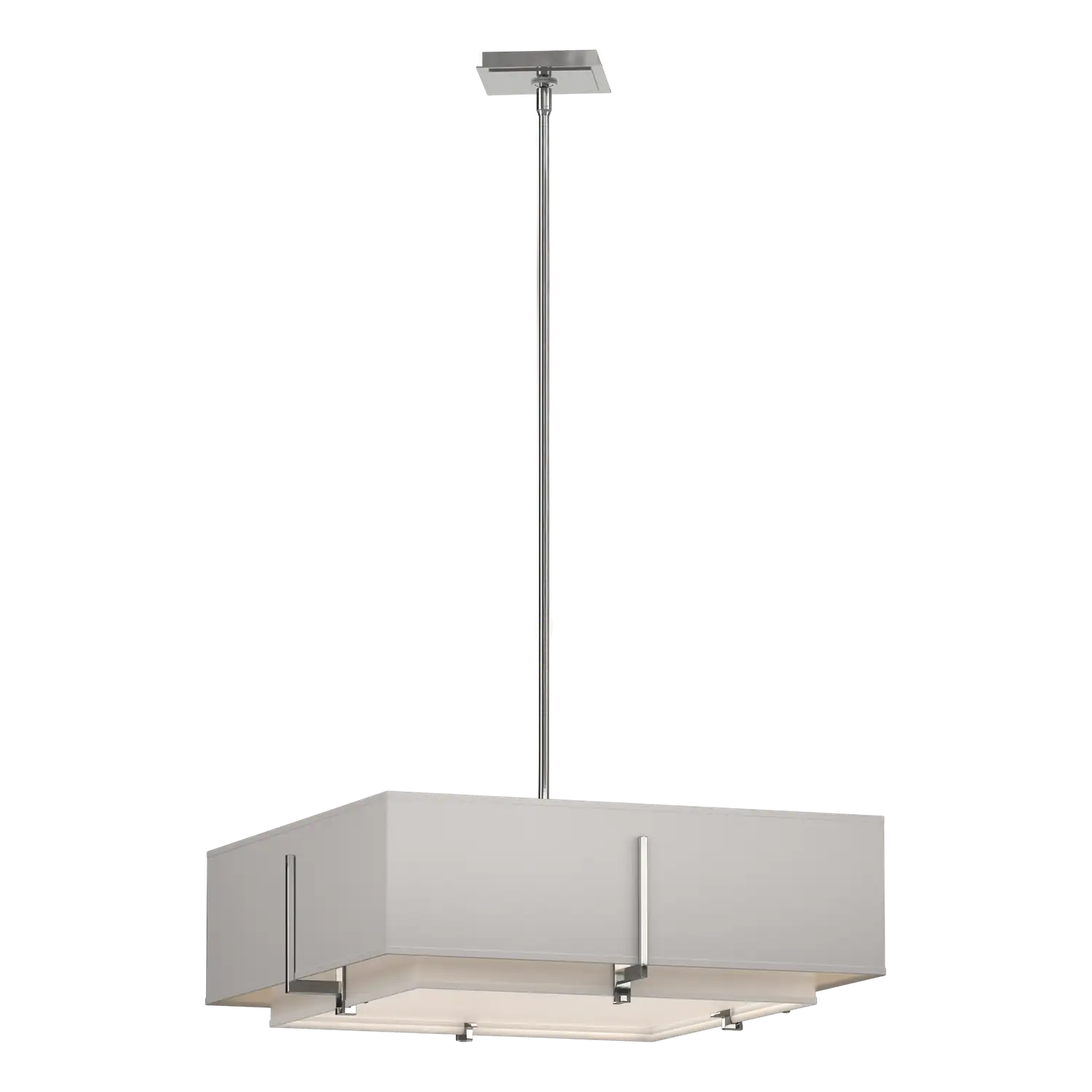 Hubbardton Forge, Exos Square Double Shade Pendant, PENDANT LIGHT
