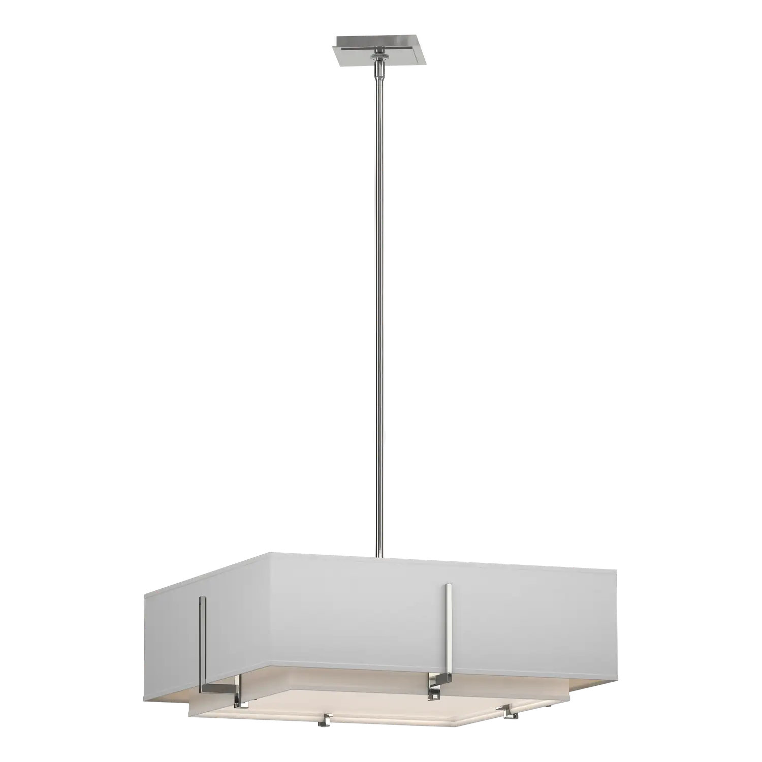 Hubbardton Forge, Exos Square Double Shade Pendant, PENDANT LIGHT