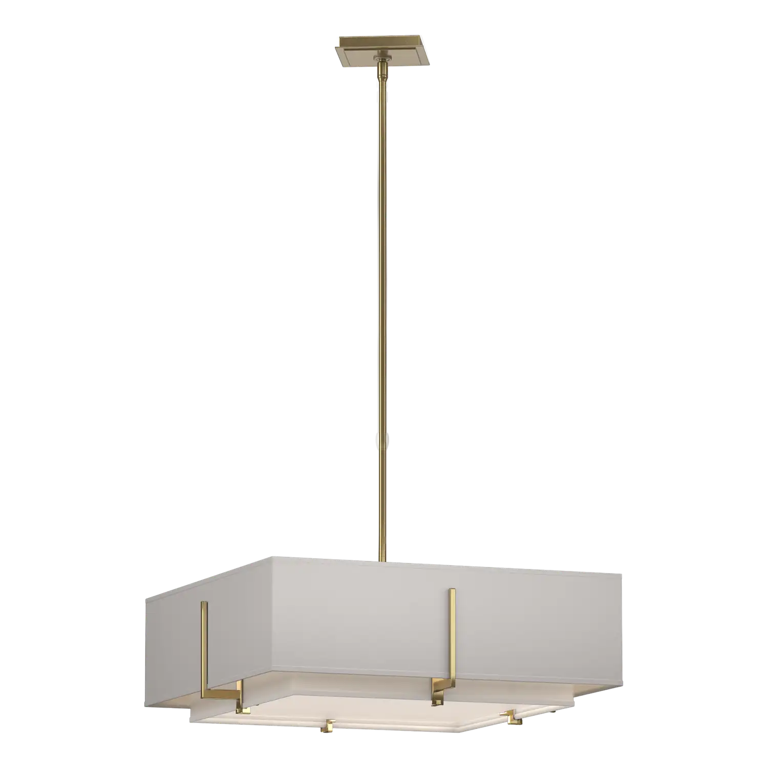 Hubbardton Forge, Exos Square Double Shade Pendant, PENDANT LIGHT