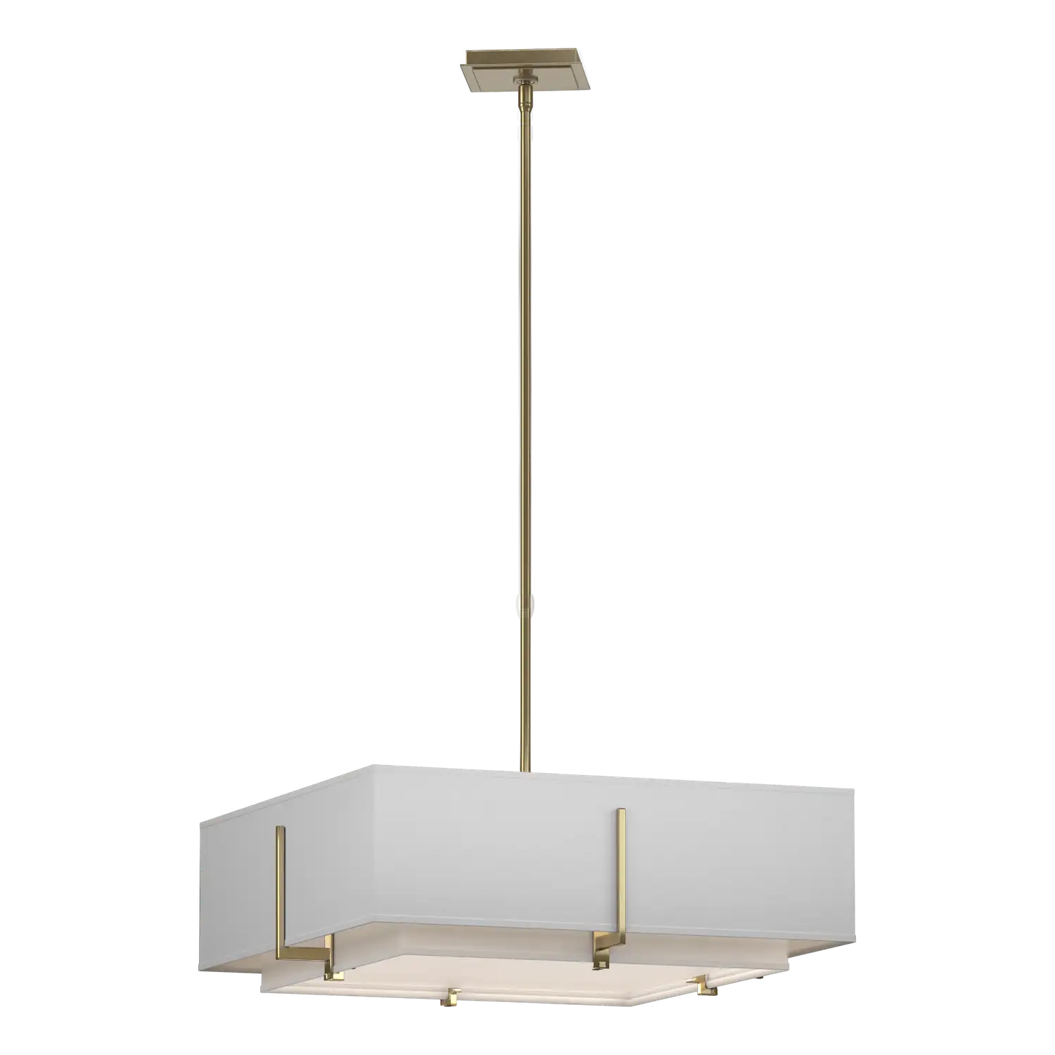 Hubbardton Forge, Exos Square Double Shade Pendant, PENDANT LIGHT