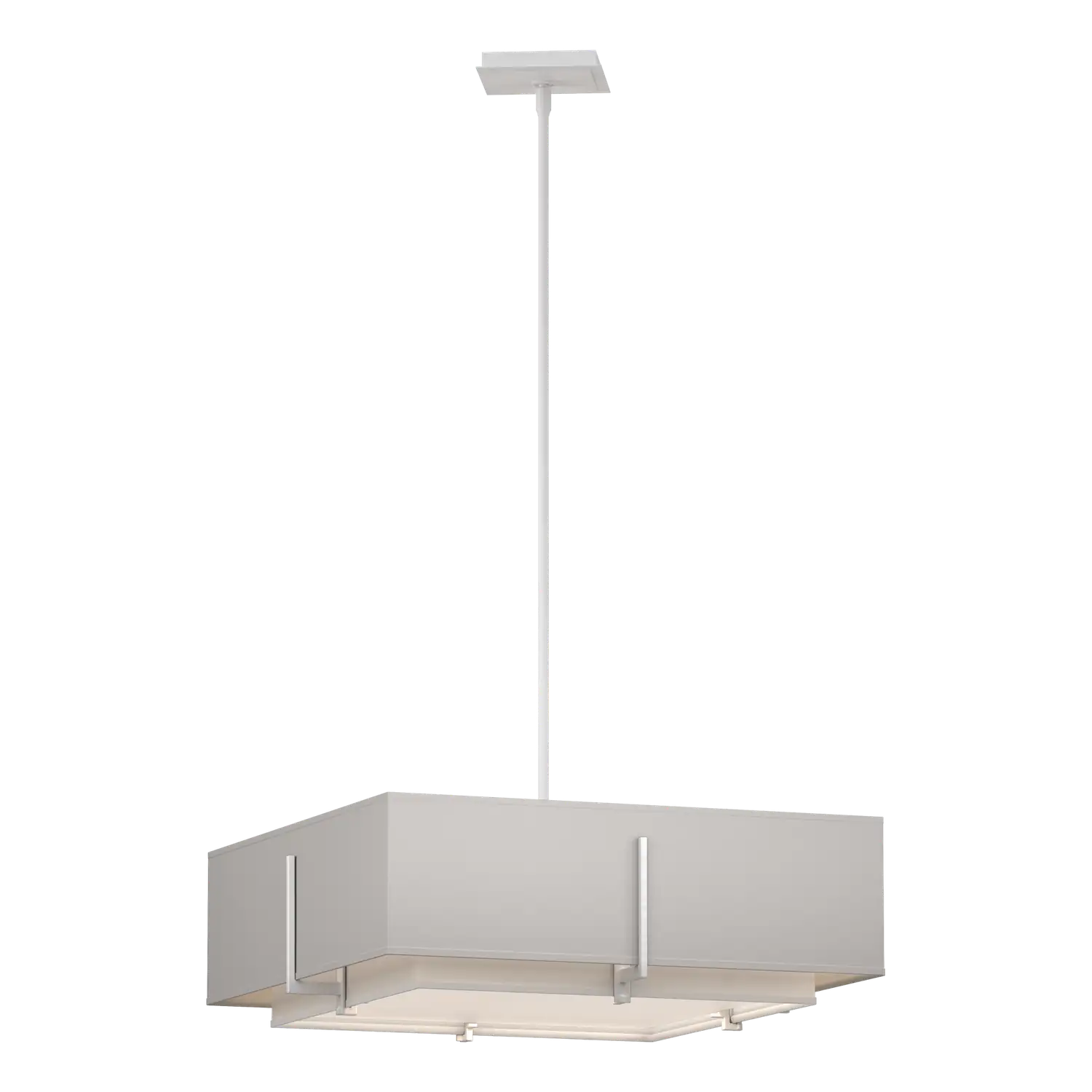 Hubbardton Forge, Exos Square Double Shade Pendant, PENDANT LIGHT