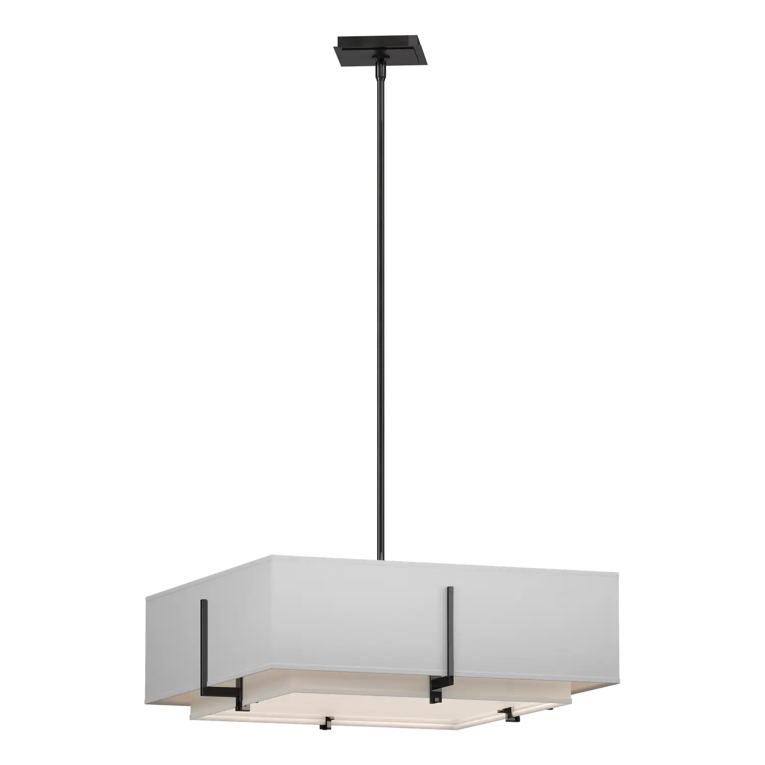 Hubbardton Forge, Exos Square Double Shade Pendant, PENDANT LIGHT