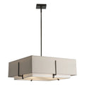 Hubbardton Forge, Exos Square Double Shade Pendant, PENDANT LIGHT