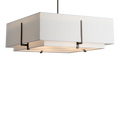 Hubbardton Forge, Exos Square Double Shade Pendant, PENDANT LIGHT