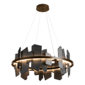 Hubbardton Forge, Ardesia Circular LED Pendant, PENDANT LIGHT