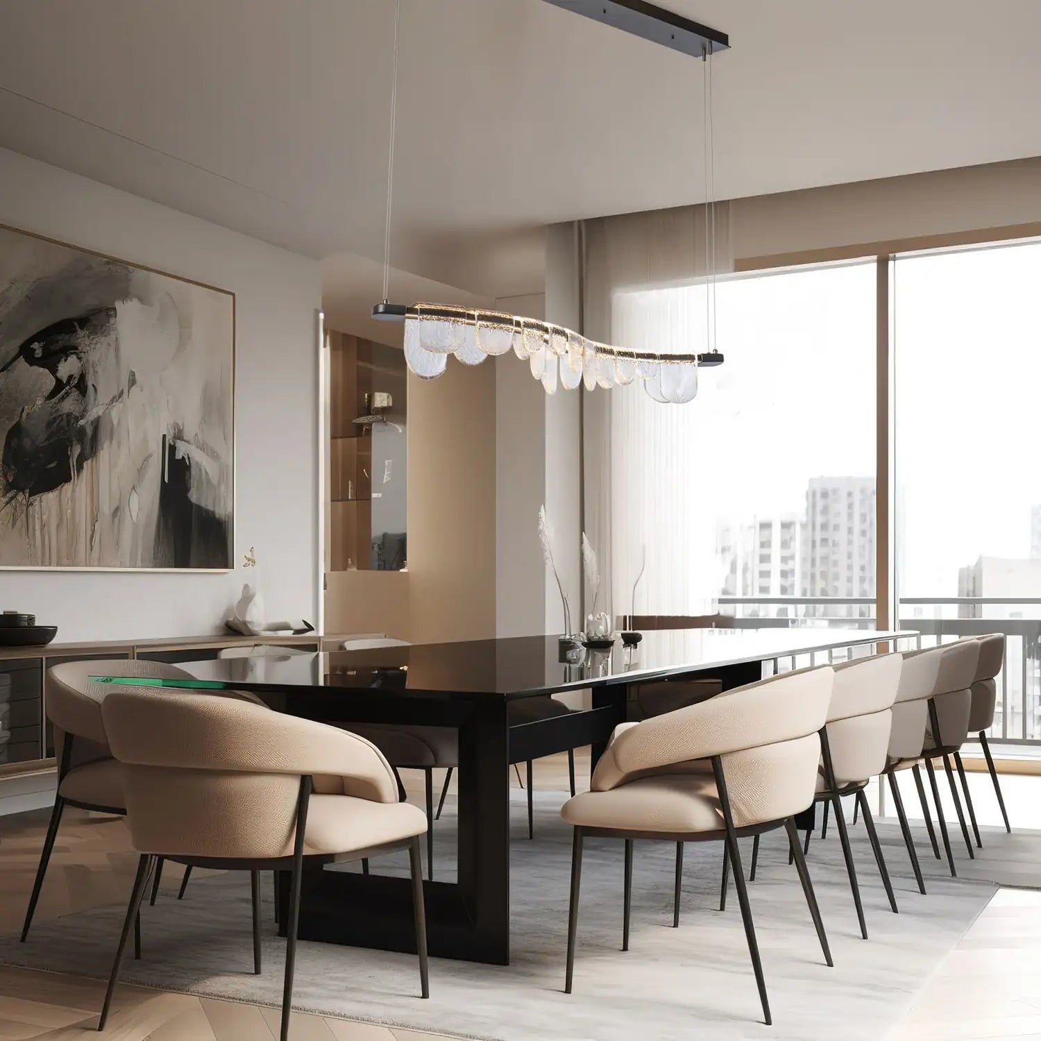Hubbardton Forge, Riverbed LED Pendant, CHANDELIER LIGHT